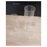 Clear Glass Cylinder Vases - Set of 2 - Retail: $15