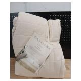 King Heavyweight Linen Blend Quilt Natural - Casalunaâ¢: Rayon & Cotton, Box Quilting, OEKO-TEX Certified - Retail: $139