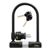 Via Velo Bicycle U Lock with Mounting Bracket 14mm Heavy Duty Bike Lock for Road & Electric Bike - Retail: $26
