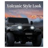 HWSTAR Pair 180W 1000% Bright H6054 5x7 7x6 Led Headlights Compatible with Jeep Cherokee XJ Wrangler YJ DOT Anti-glare DRL Turn Signal Hi/Low Sealed Beam Ford Chevy GMC Toyota Nissan Dodge etc Black -