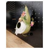 Decorative Teardrop Birdhouse with Floral Detail - Retail: $18