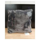 Berkshire VelvetSoft Grey Decorative Pillow 18x18 - Retail: $15