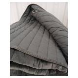 Threshold Gray Quilted Velvet Blanket King - Retail: $90