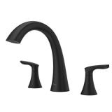 Pfister Rt6-5Wr Weller Deck Mounted Roman Tub Filler Trim - Black - Retail: $220.40