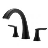 Pfister Rt6-5Wr Weller Deck Mounted Roman Tub Filler Trim - Black - Retail: $220.40