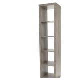 Better Homes & Gardens 5 Cube Vertical Storage Organizer, Rustic Gray
