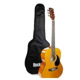 RockJam Natural Dreadnought Acoustic Guitar with Guitar Bag