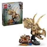 LEGO Jurassic World Dinosaur Fossils Triceratops Skull Building Toy, Model Display Kit 76969