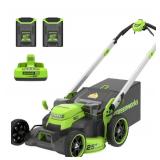 Greenworks 60V 25" Self-Propelled Lawn Mower with (2) 4.0 Ah Batteries & Rapid Charger 2546002 - Retail: $599.99