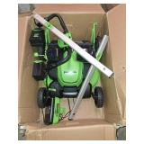 Greenworks 60V 25" Self-Propelled Lawn Mower with (2) 4.0 Ah Batteries & Rapid Charger 2546002 - Retail: $599.99