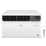 LG - 450 Sq. Ft. 10,000 BTU Dual Inverter Smart Window Air Conditioner - White - Retail: $449