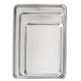 Nordic Ware Naturals 3 Piece Set - USA Made Aluminum Commercial Quality Sheet Pan for Baking or Roasting, Encapsulated Galvanized Steel Rim Prevents Warping; Half Sheet, Jelly Roll and Quarter Sheet