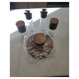 Trudeau Lazy Susan Seasoning Station  6 Piece Set
