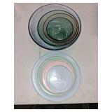 Pyrex 8-piece Tinted Glass Mixing Bowls, Multi