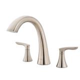 Pfister Weller 2-Handle Roman Tub Trim in Brushed Nickel Faucet - Retail: $145.72