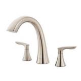 Pfister Weller 2-Handle Roman Tub Trim in Brushed Nickel Faucet - Retail: $145.72