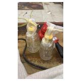 2PACK 12oz Fluted Glass Soap Dispenser with Golden Rust Proof Pump, Refillable Kitchen soap Dispenser with Vertical Stripe, Bathroom Soap Dispenser for Dispense Hand soap, Dish Soap, Lotion. - Retail: