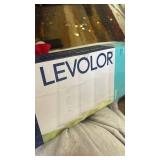 Levolor White Faux Wood Blinds 35x64 - Retail: $45