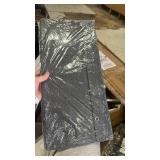 AODK L Shaped Desk Gaming Desk with LED Light & Power Outlet, 53 Inch Reversible L Shaped Computer Table with Shelf & Storage Bag & Hook for Home Office, Black - Retail: $140