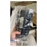 AODK L Shaped Desk Gaming Desk with LED Light & Power Outlet, 53 Inch Reversible L Shaped Computer Table with Shelf & Storage Bag & Hook for Home Office, Black - Retail: $140