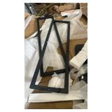 AODK L Shaped Desk Gaming Desk with LED Light & Power Outlet, 53 Inch Reversible L Shaped Computer Table with Shelf & Storage Bag & Hook for Home Office, Black - Retail: $140