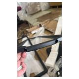 AODK L Shaped Desk Gaming Desk with LED Light & Power Outlet, 53 Inch Reversible L Shaped Computer Table with Shelf & Storage Bag & Hook for Home Office, Black - Retail: $140