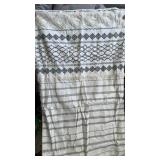 Hyde Lane Comforter Sets King Ivory Cotton Top Clipped Jacquard Stripes 3-Pieces 104x90 InchesBoho, Farmhouse, Modern Neutral Style, Bed Set, Bedding, Matching Pillow Shams - Retail: $110