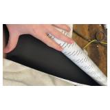 Texture PU Fabric Leather,Solid Color Faux Leather Sheets 20\"X35\" Soft Faux Leather Roll Perfect for Crafts Handbags Wallets Jewelry Earrings Bows Making (Black) - Retail: $15