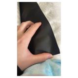 Texture PU Fabric Leather,Solid Color Faux Leather Sheets 20\"X35\" Soft Faux Leather Roll Perfect for Crafts Handbags Wallets Jewelry Earrings Bows Making (Black) - Retail: $15