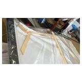 KLAKLA Living Room Wall Art - Black and White Wall Decor Large Picture Landscape Black and Gold Tree Artwork for Walls Frame Canvas Bedroom Office Home Decor 58x29 Inches - Retail: $170