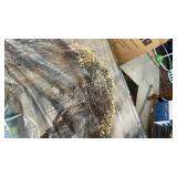 KLAKLA Living Room Wall Art - Black and White Wall Decor Large Picture Landscape Black and Gold Tree Artwork for Walls Frame Canvas Bedroom Office Home Decor 58x29 Inches - Retail: $170