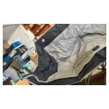 Folding Loveseat Camping Chair,Portable Double Chair w/Cup Holder,Wine Glass Holder,Carry Bag Heavy Duty Lawn Chair for 2 Adults,Perfect for Camp,Hiking,Picnics and Beach Trips,Black - Retail: $76