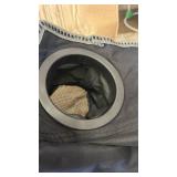 Folding Loveseat Camping Chair,Portable Double Chair w/Cup Holder,Wine Glass Holder,Carry Bag Heavy Duty Lawn Chair for 2 Adults,Perfect for Camp,Hiking,Picnics and Beach Trips,Black - Retail: $76