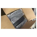 TURSTIN Set of 8 Furniture Legs 8 Inch Square Solid Wood Couch Legs Replacement Sofa Legs Mid Century Furniture Feet for Armchair Bed Dresser Cabinet Include Installation Hardware, Black - Retail: $45