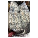 jinchan Area Rug 3x5 Floral Print Doormat for Bathroom Kitchen BedroomNon Slip, Washable Rug, Entryway Door Mat, Indoor, Thin Rug, Vintage, Retro, Boho, Country, Distressed - Retail: $37