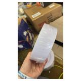 bUCLA 100Pieces White Plastic Plates - 6.25inch Disposable Plastic Appetizer/Small Cake/Salad/Dessert Plates Premium Hard, Ideal for Weddings& Parties - Retail: $28