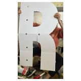 imprsv 4FT Marquee Light Up Letters for Birthday Party Decorations Marquee Letters for Marry Me Wedding Event Bridal Shower Engagement Anniversarty Party Decor,Letter R - Retail: $39