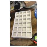 Jenseits 4 Jewelry Organizer Drawer Insert, Stackable Velvet Jewelry Tray Organizer Display Case Storage Containers, Earring Holder Necklace Watch Bracelet Accessary Ring Trays, Gift For Women (Beige)