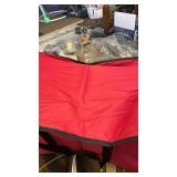 Lambada Christmas Ornament Storage Box, Durable Christmas Storage Container with Adjustable Dividers, Xmas Decorations Organizer, Fits 128 Holiday Ornaments 3 inch, Tear-Proof Fabric (Red) - Retail: $