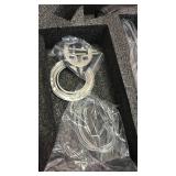 Hotis Vessel Sink Faucet Black, Tall Bathroom Faucet for Sink 1 Hole, 360 Swivel Body Single Handle Faucet for Bath Sink, Mixer Spout Stainless Steel Bathroom Faucets with Pop Up Drain - Retail: $38