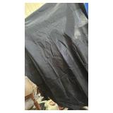 5-Pack Premium Plastic Tablecloth 54in. Round Plastic Table Cover - Black - Retail: $10