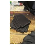 5-Pack Premium Plastic Tablecloth 54in. Round Plastic Table Cover - Black - Retail: $10