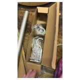 Silver Curtain Rods for Windows 28 to 48 Inch(2.3-4ft), 1Inch Heavy Duty Curtain Rods, Adjustable Curtains Rod, Modern Decorative Drapery Window Rod, 30-60\", Antique Silver - Retail: $20