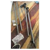 HOMEDEMO Manual Retractable Awning 59\" W x 118\" H,Side Bar 47-59in Patio Awning Retractable Outdoor Sunshade Shelter Height Adjustable Sunsetter Retractable Awning UV Protection for Backyard GardenS