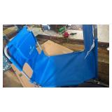 Ostrich Beach Lounge Chair, Folding & Reclining Outdoor Chaise Lounger, Blue - Portable Adjustable Recliner Chair for Lawn, Pool, Patio, Garden, and Yard - Retail: $71