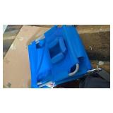 Ostrich Beach Lounge Chair, Folding & Reclining Outdoor Chaise Lounger, Blue - Portable Adjustable Recliner Chair for Lawn, Pool, Patio, Garden, and Yard - Retail: $71