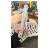 Drafting Chair with Flip-up Arms, Height Adjustable Standing Tall Office Desk Chair with Foot Ring, Ergonomic Swivel Computer Chairs with Rolling Wheels, Grey - Retail: $70