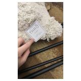 18x18 Barrio Shaggy Dot Fringe Pillow in Ivory - Retail: $36