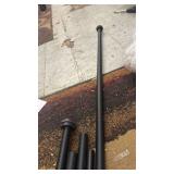 EXCLUSIVE HOME Topper Double Curtain Rod and Finial Set, Matte Bronze, 66\"-120\" - Retail: $30