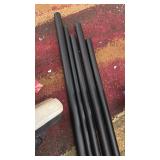 EXCLUSIVE HOME Topper Double Curtain Rod and Finial Set, Matte Bronze, 66\"-120\" - Retail: $30